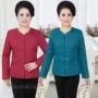 Người mẹ trung niên và người già mặc một chiếc áo khoác cotton nhỏ XL Áo khoác cotton ngắn cho nữ áo phao trung niên