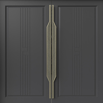 Modern style minimalist hotel office door handle light luxury box door handle simple new Chinese style door handle