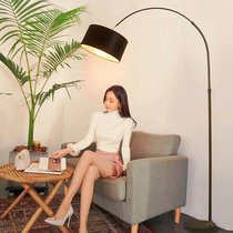 Floor lamp living room modern minimalist bedroom bedside fishing lamp Nordic creative piano mahjong ins feather table lamp