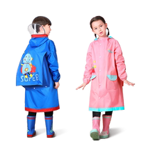 Childrens raincoat boys and girls new style girls boys and primary school students with schoolbags full body waterproof poncho