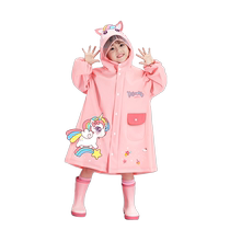 Child Raincoat Girl Girl Rain Shoes Suit Kindergarten School School Bag Place New Kid Kid Baby Rain Cape