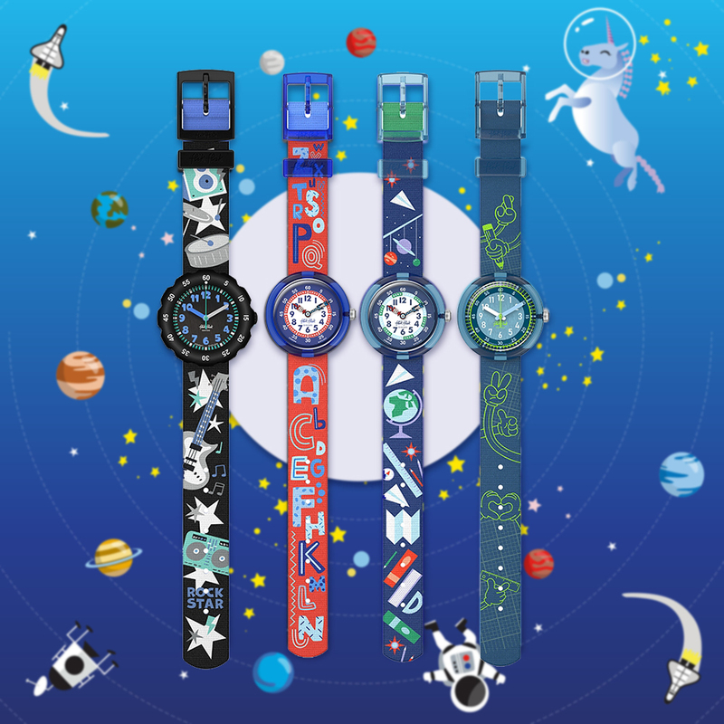 Swatch's Flikflak Swiss Student Children's Holiday Boys' Watch Zfbnp245