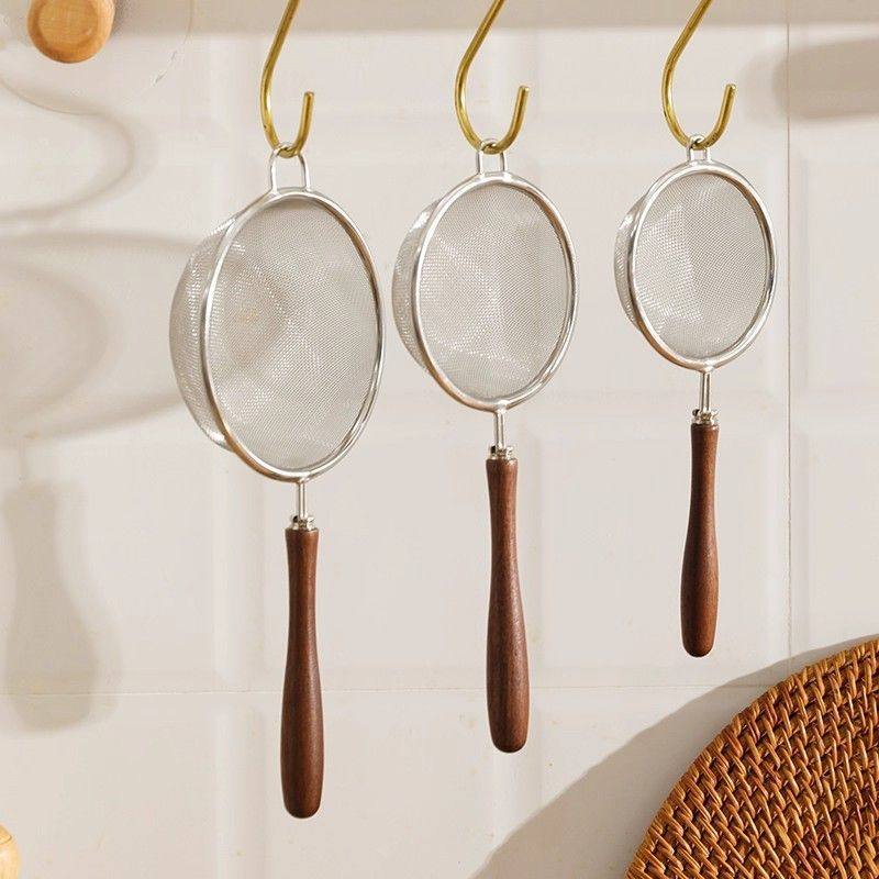 Filter Mesh Baby Food Strainer Baby Spoon Strainer Soy Milk Baking Filter Mesh Sieve 304 Stainless Steel Flour Sieve