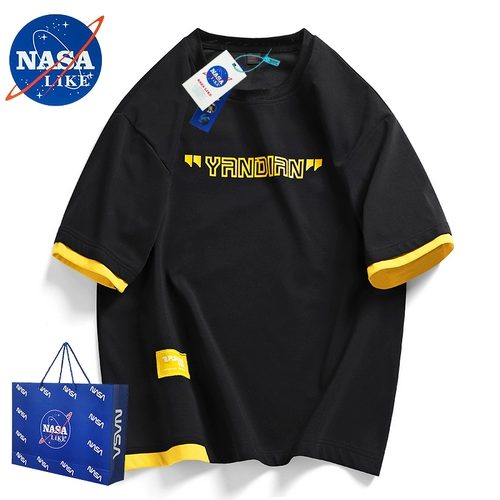 Официальный веб-сайт НАСА Совместные модные бренды 丨 Хорошие продукты Рекомендация 丨 Spot Stock и на ходу 丨 Подходящие продукты 丨 Летний универсальный короткий T1