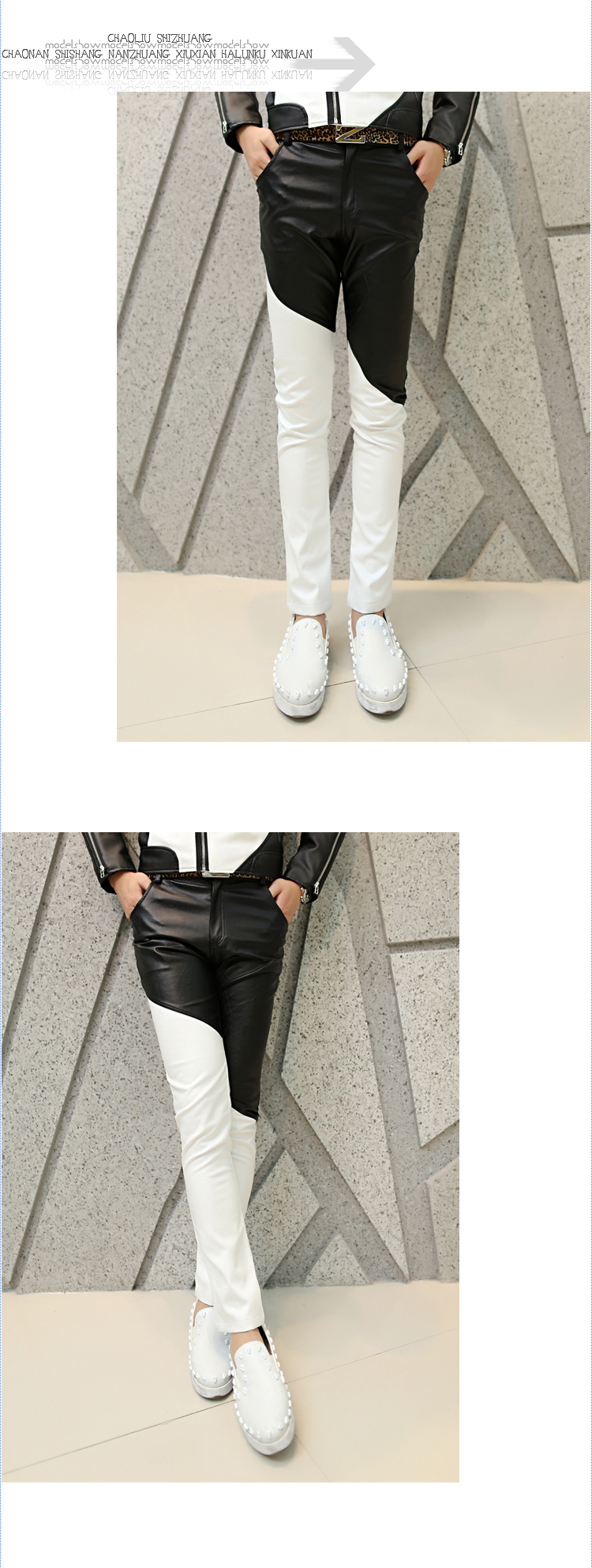 Pantalon cuir homme pour jeunesse pour automne - Ref 1492905 Image 7