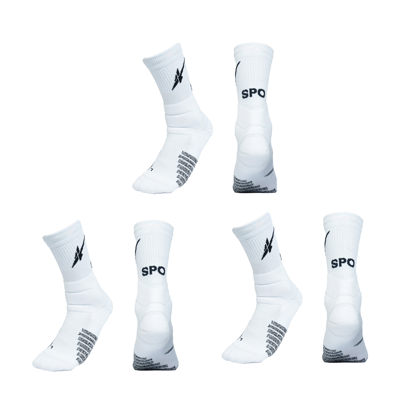 Spo Basic Mid-Cut Basketball Socks (3 Pairs)