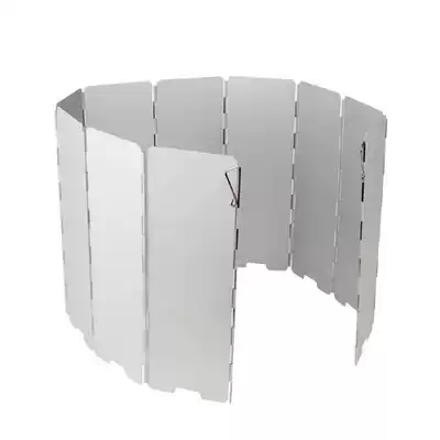 Outdoor windshield equipment supplies camping cookware stove head raised portable folding stove large windshield 8 pieces