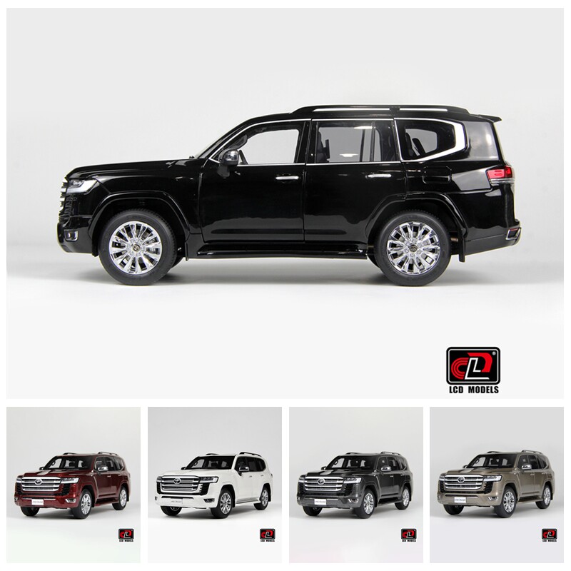 25年必買！1:18 LCDToyota陸巡LC300 ZX合金模型，細節炸裂到