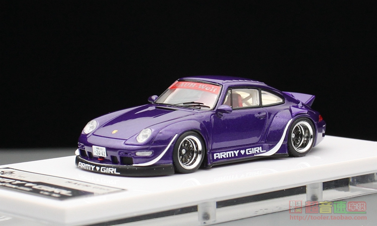定番 Fuelme edition limited resin girl army RWB 993 1:64 Fumei ミニカー