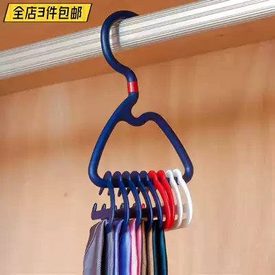 Japan KM Tie Rack silk scarf scarf hanger belt hanger multi-purpose storage rack sleeveless vest finishing rack 9 adhesive hook
