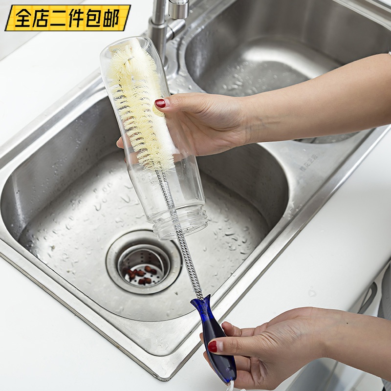 Japan Kitchen Cleaning Brush Cup Brushed Bottle Brushed Bottle Brush Bottle Brushed Milk Bottle Brushed Pan Brush Long Handle Wash Cup Brush