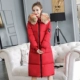 Chất béo dài mm bông cộng với phân bón XL xuống áo bông cổ áo lông lớn mỏng 200 kg cotton coat áo khoác nữ mùa đông áo khoác phao nữ đẹp