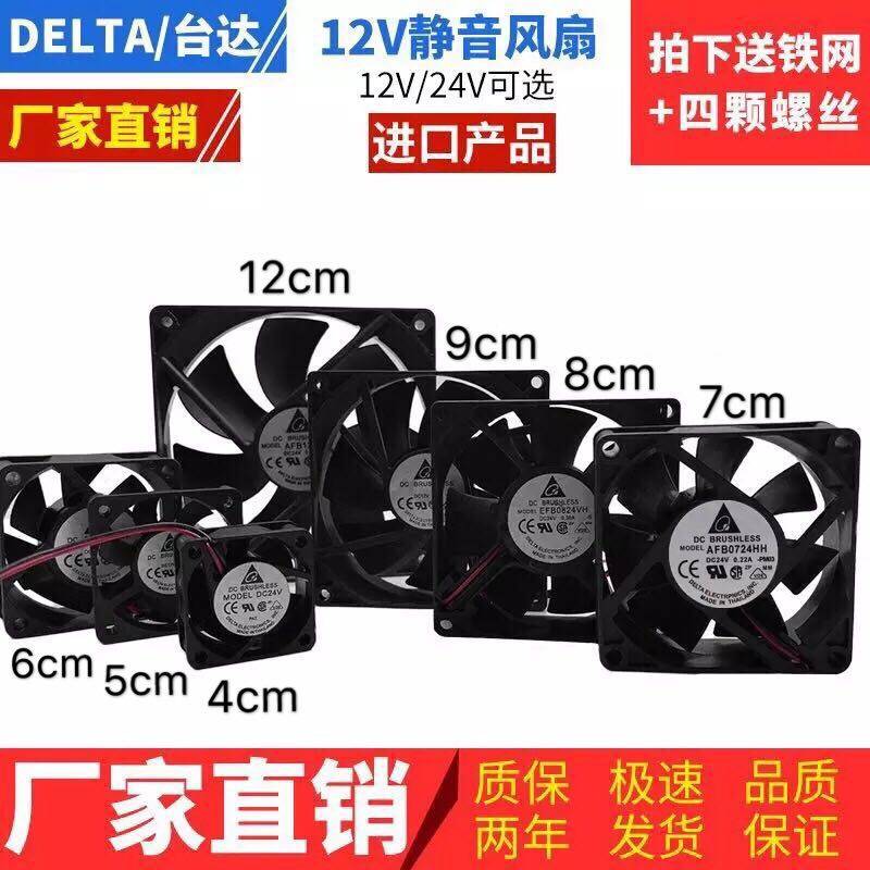 4 5 6 7 8 9 12cm cm mute ball 12V 24V Exhaust Grill computer ktv cooling fan