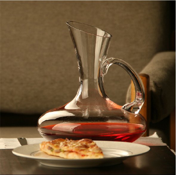Decanter với rượu vang đỏ rót rượu thủy tinh decanter xiên miệng bình decanter rượu vang giá khô - Rượu vang ly uong ruou