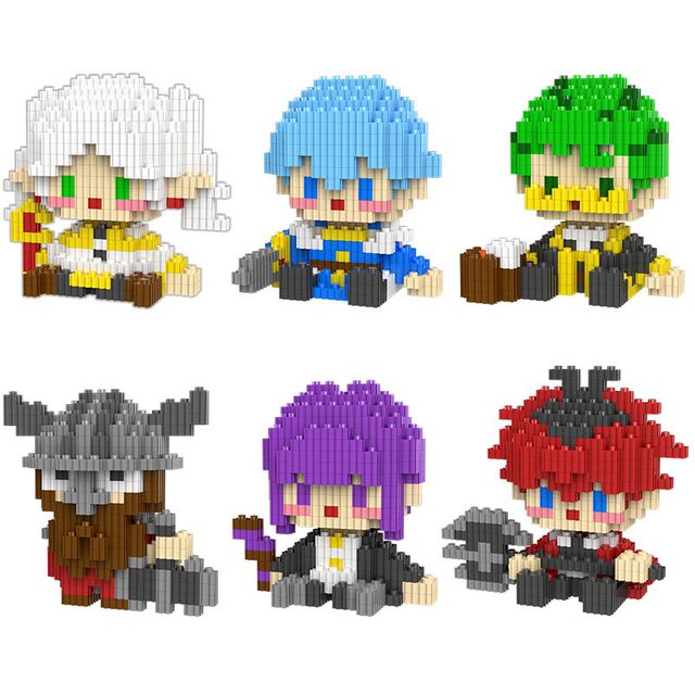 Funerary Fuli Lian Peripheral Toys, Series of Building Blocks, Filiensimel Assembled Anime Model, Two-Dimensional Ornaments