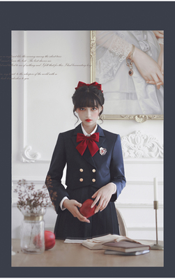 taobao agent Walnut JK【Bai Xueji】Genuine original young lady linked milk skirt jet jk uniform suit jacket jacket