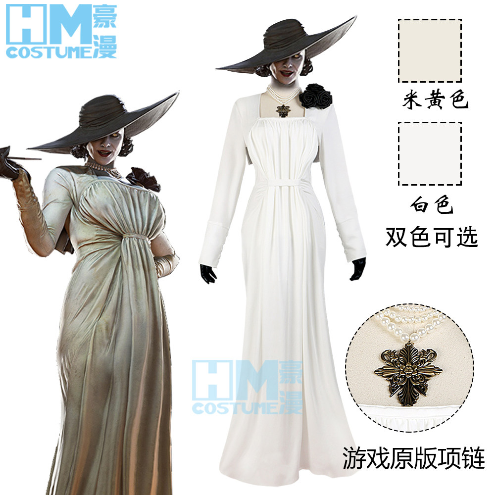 Resident Evil 8 Timistreku cosplay Women's Clothing Necklace Dimitrescu Vampire Lady