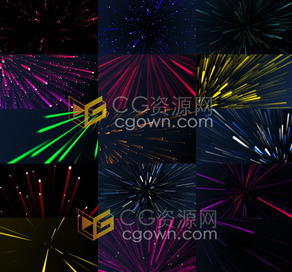 128组舞台场景背景环境LED灯光霓虹灯效果与地球太阳月亮等星球素材-AE模板下载