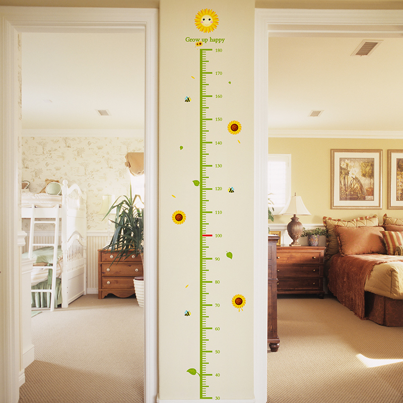 Children's room kindergarten wall decoration cartoon volume 3d three-dimensional height ruler removable wall stickers stickers self-adhesive