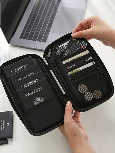 Водонепроницаемая портативная сумка для паспорта для путешествий, универсальная сумка-органайзер, картхолдер, анти-кража