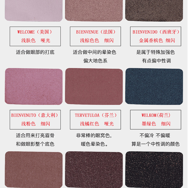 The Balm Travel Makeup Palette Eyeshadow Palette Set Complete Set Matte Light Makeup Đa chức năng cho người mới bắt đầu sivanna colors phấn mắt