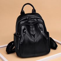 2019 New Korean version of the trend large capacity ladies travel backpack leather college style schoolbag sheepskin backpack women
