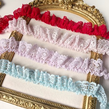 High-quality non-elastic pleated lace handmade home clothes doll clothes cuffs curtains hair accessories children's clothing accessories accessories