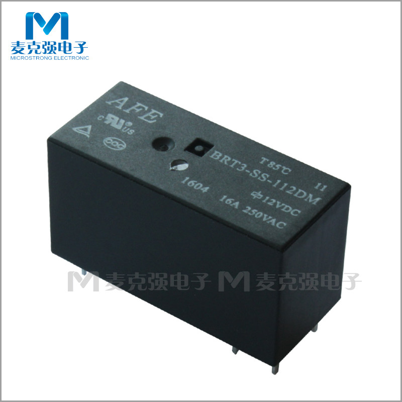 Original brand new safe Aifu relay BRT3-SS-112DM voltage 12VDC a set of normally open 6 feet