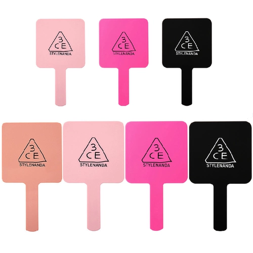 3ce Makeup Mircor Mini Mini и большая ручная девушка Сердце Сердце Розовое зеркало