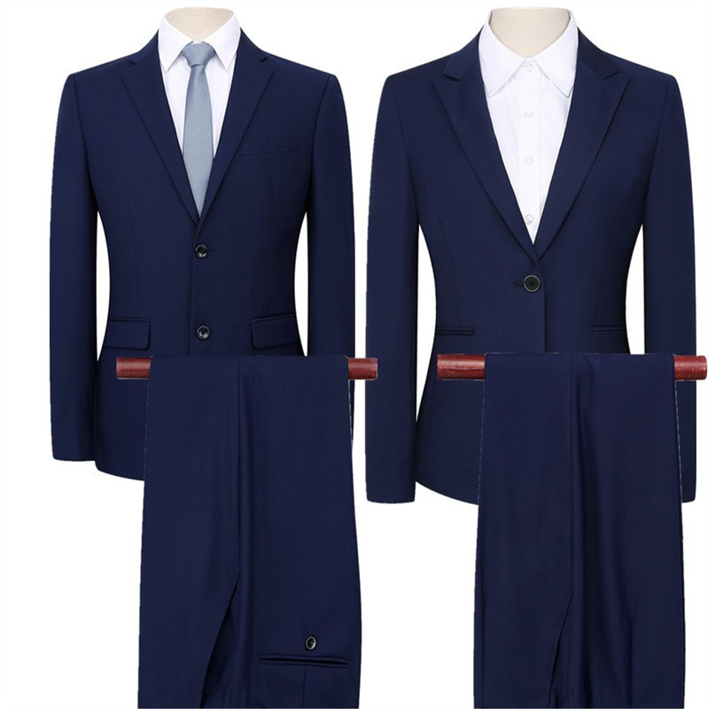 Volvo 4S Store New Blue Suit Set for Men and Women, Professional Work Clothes, Volvo Workwear Suit and Trousers