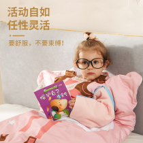 Baby sleeping bag autumn and winter thickened Anti-shock baby quilt cotton big childrens sleeping bag anti-kicking quilt
