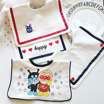 2024 spring and summer popular baby saliva towels for boys and girls waterproof and anti-dirty rice pockets infant and toddler anti-vomiting milk towels large version