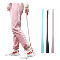 Japan imported shoehorn for pregnant women and the elderly to wear shoes artifact with long handle household plastic resin shoe lift shoe slider