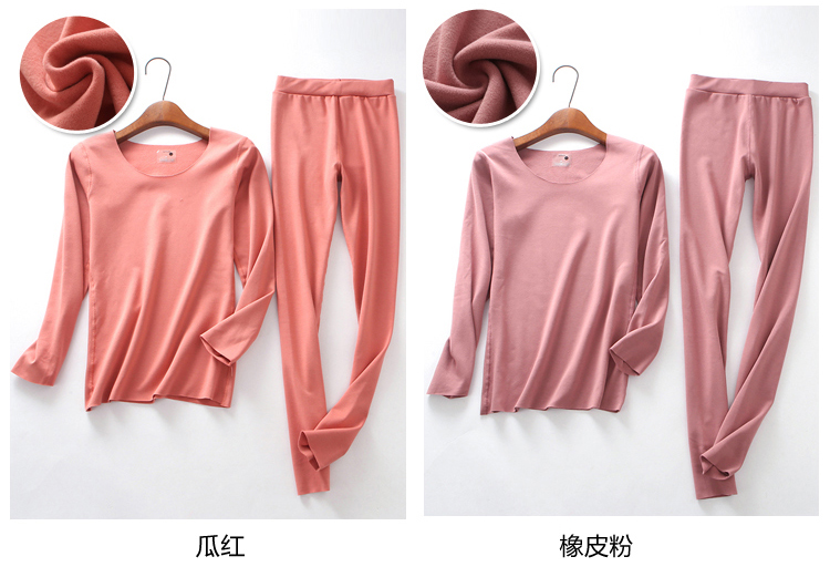 Mùa đông cotton sưởi sợi đồ lót nhiệt nữ dày cộng với quần áo nhung mùa thu quần mùa thu Slim kích thước lớn cơ sở thiết lập đồ lót nam dày