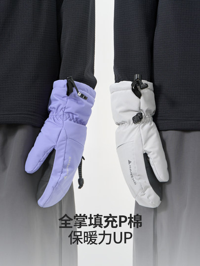 Nanend Nanen Ski Gloves Women's Gold Label P Cotton Single and Double Board Professional Wear-Resistant Waterproof Warm Men's Gloves