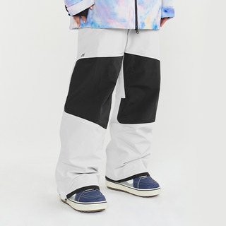 Nandn Ski Pants for Women, Professional Outdoor Sports Waterproof Winter Double-Board Work Pants, Men's Snow Pants