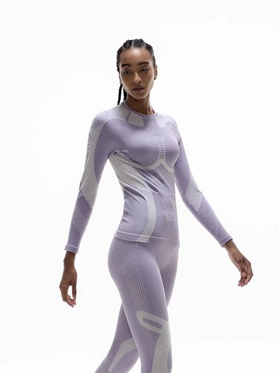 [Nanen & Awex Collaboration] Merino Wool Ski Quick-Dry Clothing Gradient Compression Knitzonex Women's Style