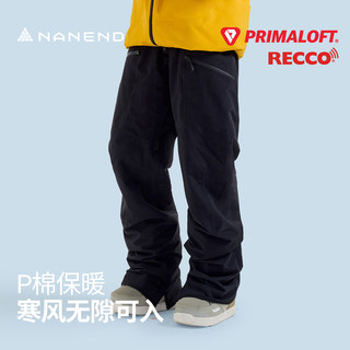 Nanen 25 New Model Ski Pants for Men and Women, P Cotton Warm Recco Thickened Waterproof Pro Pants Style