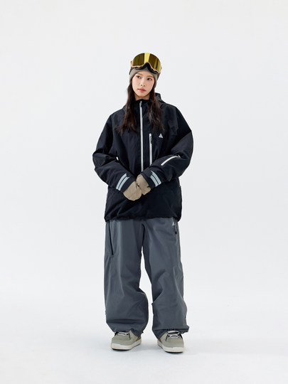 Nanend Nanen's New Breathable Loose-Fitting Ski Suit Set Is Waterproof, Windproof and Warm, Snowboard Clothing and Pants Set