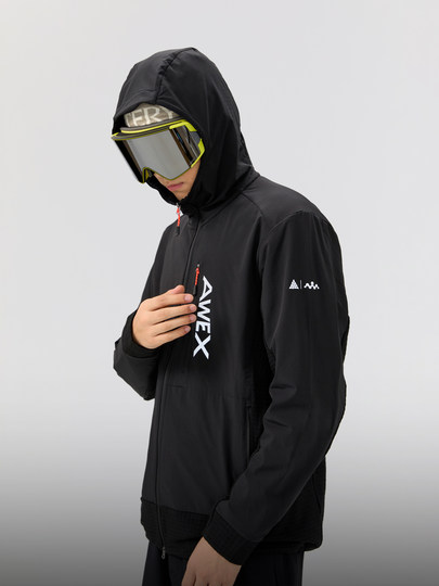 [Nan En & Awex Collaboration] 2025 New Wool Cardigan Ski Warm Insulated Mid-Layer Jacket for Men