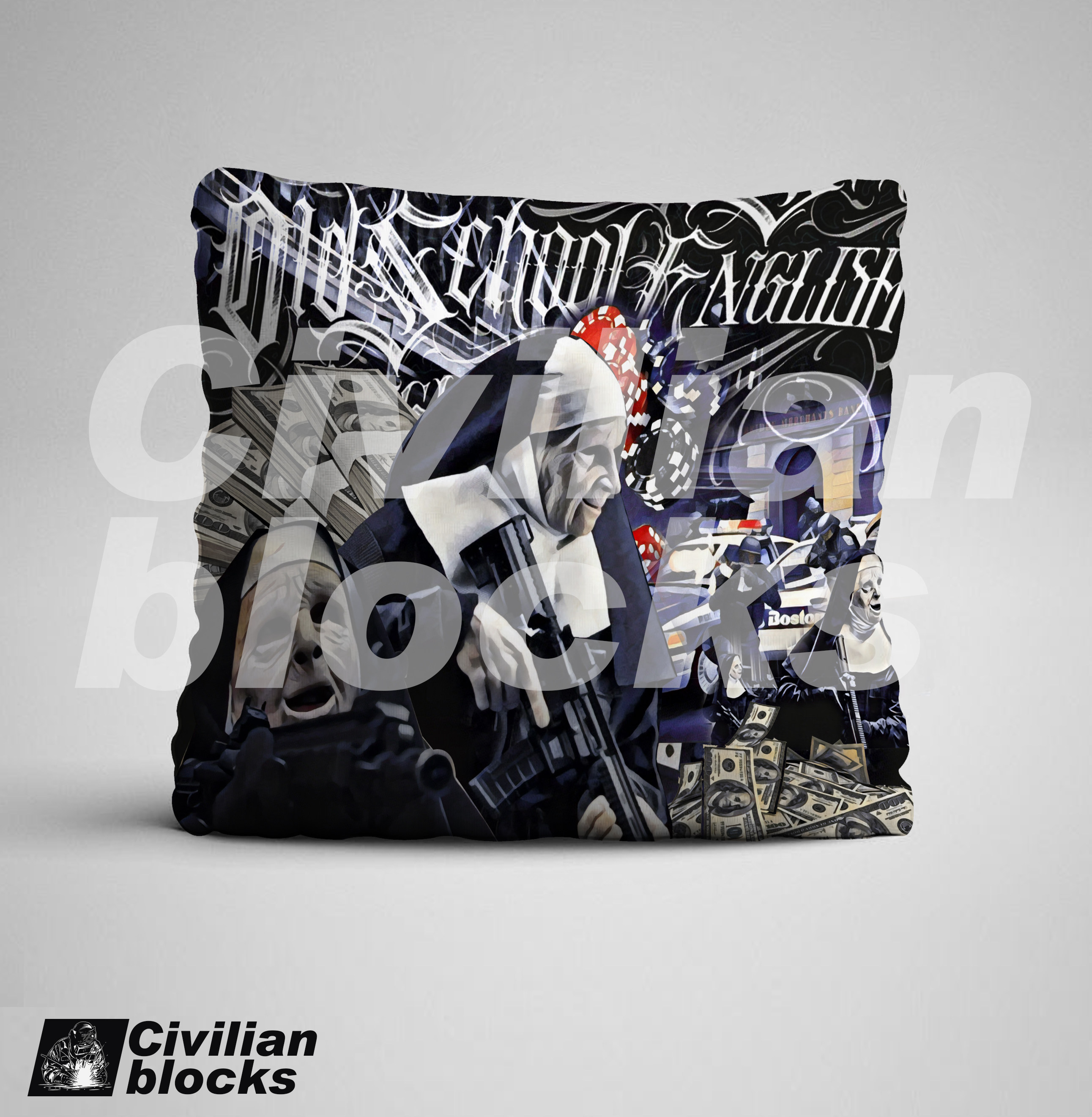 West Coast Chicano hip hop Mexican olds chool flower body word gangsta hard nun nuclear pillow