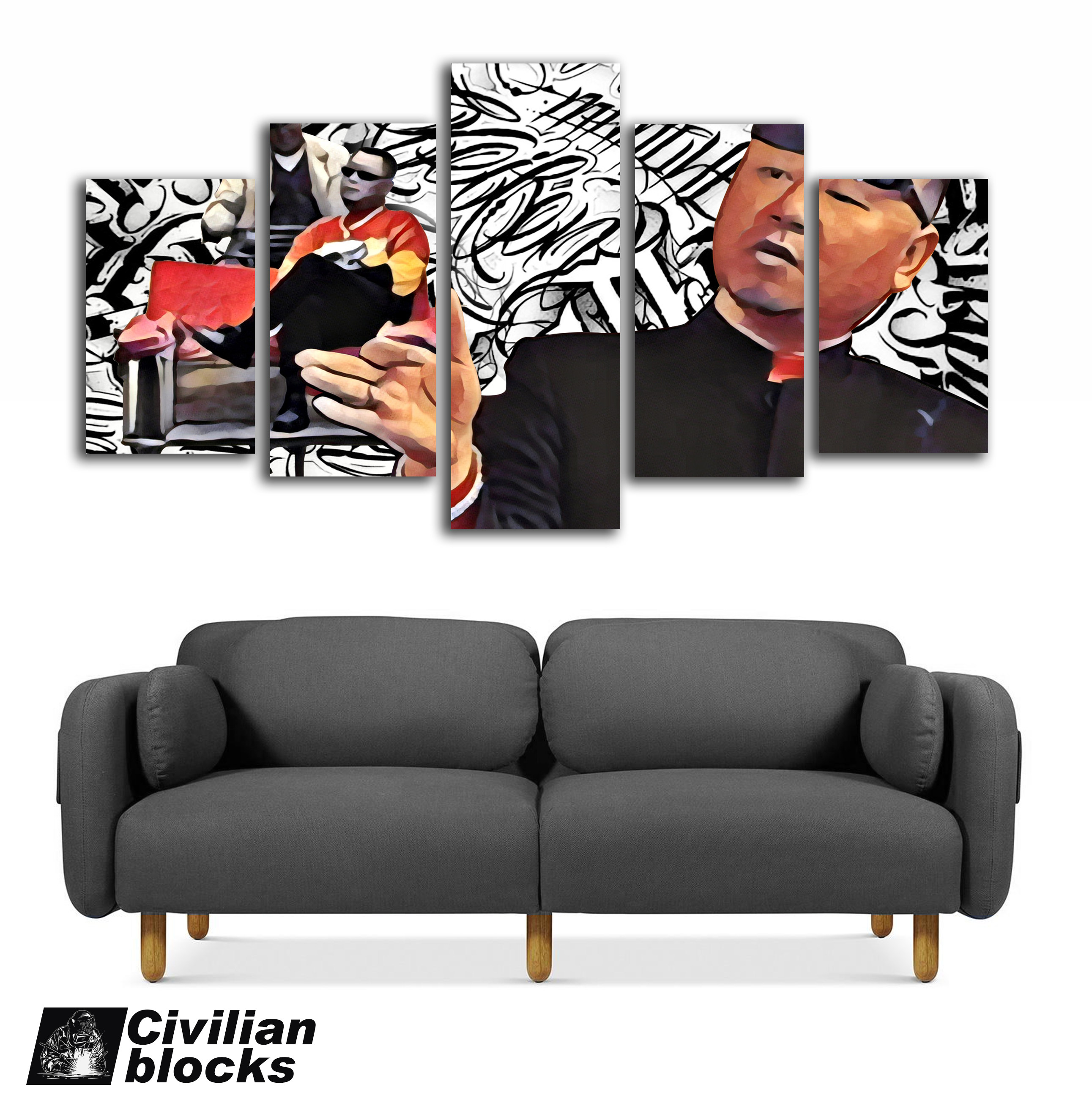 Northeast Liaoning fierce man Fan Debiao Chicano flower font original frameless painting