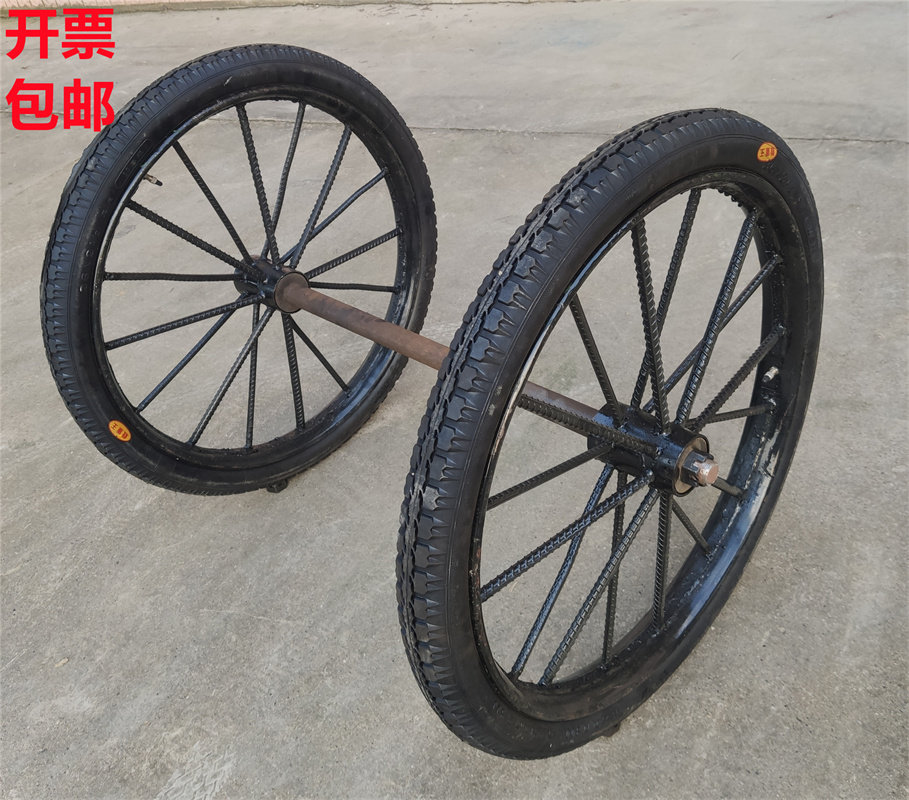 New 26 type trolley worksite hopper car thickened solid wheel truck sanitation car abrasion-proof reinforced pneumatic tire tire