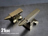 21EDC Латунная ретро старомодная маленькая наковальня, чистое кузнечное долото, медная колодка, кузнечный инструмент, пресс-папье, украшения в индустриальном стиле