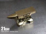 21EDC Латунная ретро старомодная маленькая наковальня, чистое кузнечное долото, медная колодка, кузнечный инструмент, пресс-папье, украшения в индустриальном стиле