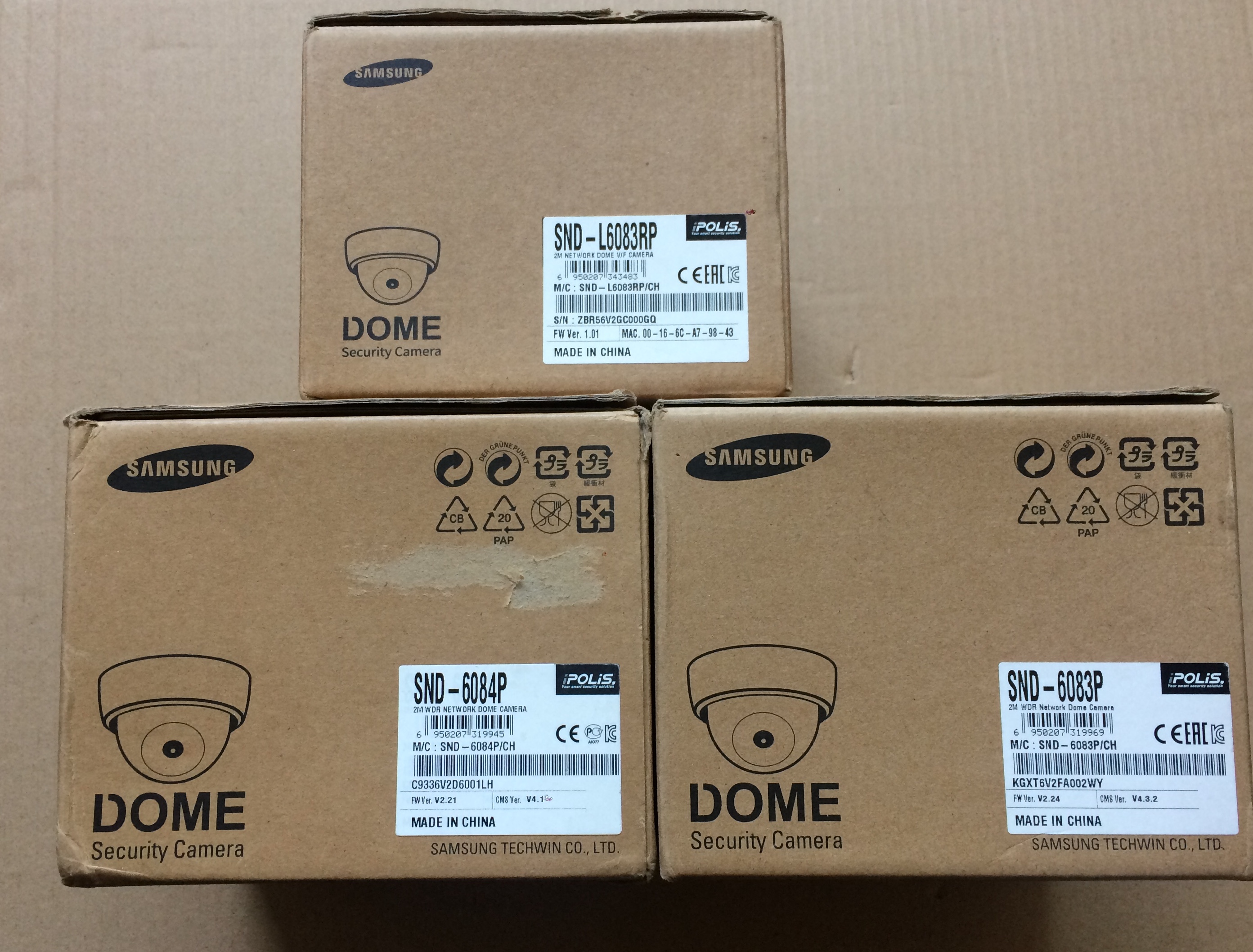 Original installed Samsung Internet camera SND-6084P SND-6083P original goods supply