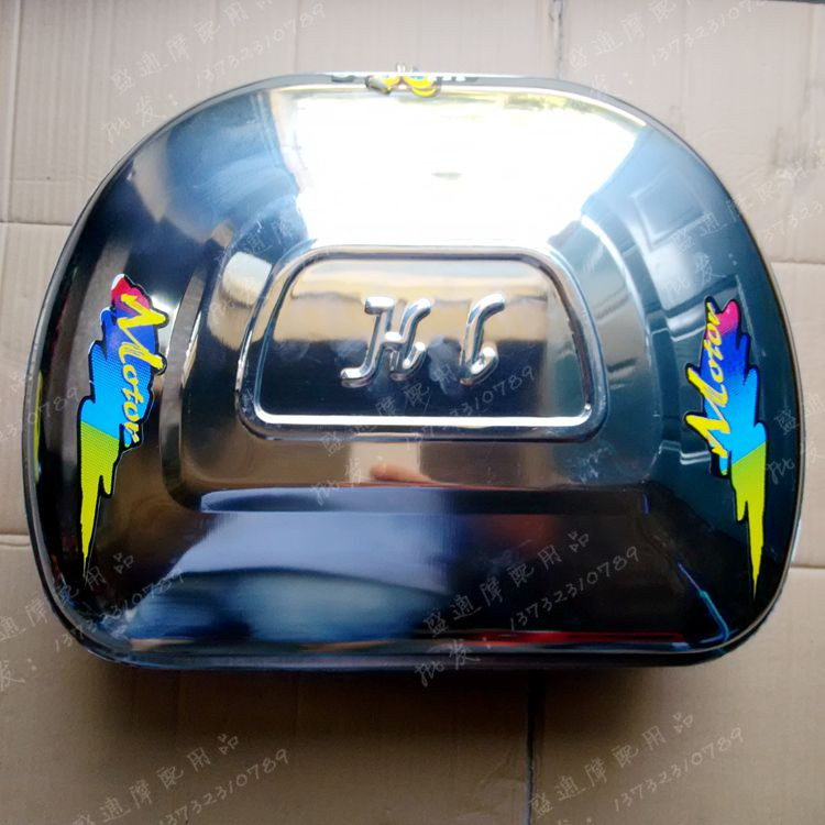 Dày thép không gỉ thép không gỉ xe gắn máy đuôi hộp điện scooter vuông lớn vừa và nhỏ thân cây cưỡi kiểm tra thùng đựng đồ xe máy giá rẻ