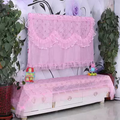 High-grade lace LCD TV Hood dust cover cover 50-mounted 65-seat 55-inch straight surface surface is turned on