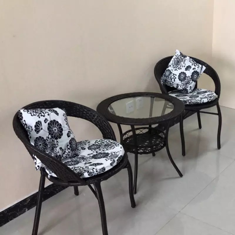 Retro Tea Table Portable Three Feet Milk Tea Shop Mini Stool Balcony Small Tea Table Combination Suit Tea Art Table