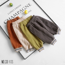 Baby casual pants autumn and winter 2019 new men and women childrens leggings cotton knitted wear trousers baby pants